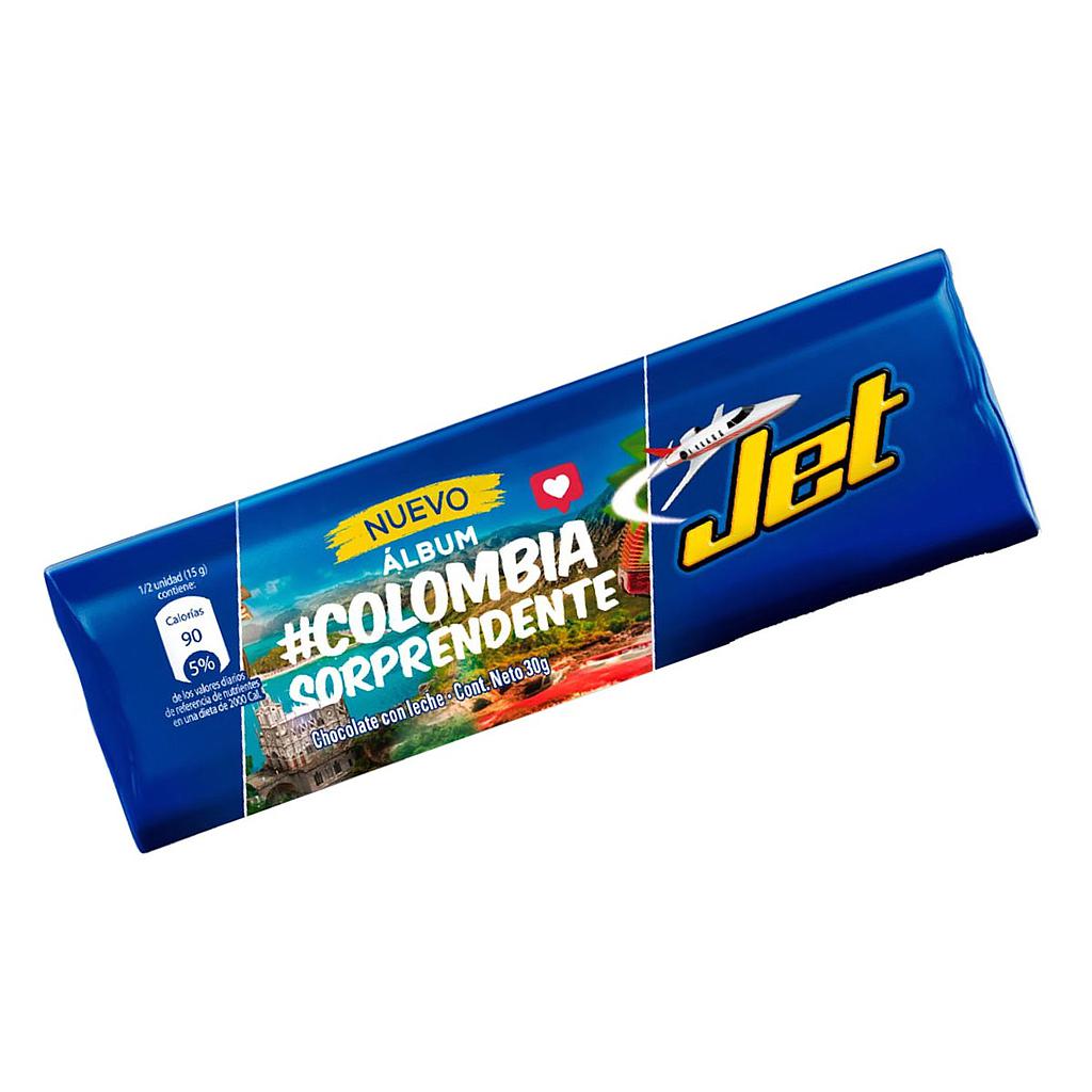 Chocolatina con Leche Jet 25g
