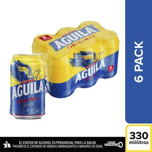 Cerveza Six Pack Aguila Lata 330cm
