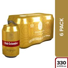 Cerveza Six Pack Club Colombia Dorada Lata 330cm