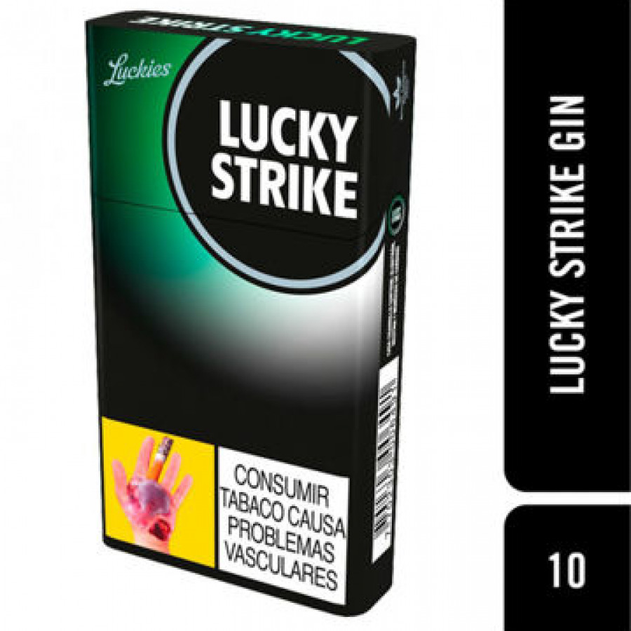 Cigarrillos Lucky Strike  Gin Verde x 10unidades