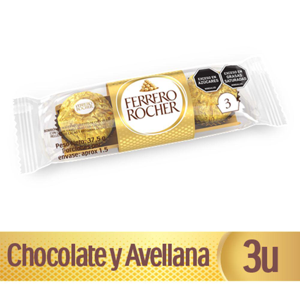 FERRERO ROCHER x 3 unidades  37.5g