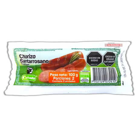 Chorizo Santarrosano Colanta 100g