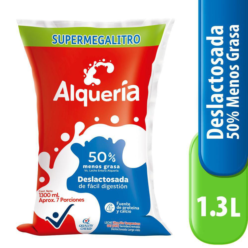 Leche Deslactosada SUPERMEGALITRO Alquería 1.300ml