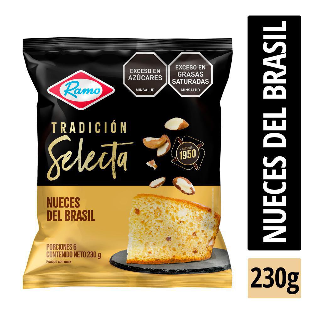 Ponqué Nueces del Brasil Ramo 230g